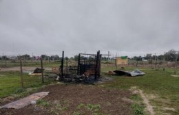 Se incendió una casilla en Ramallo