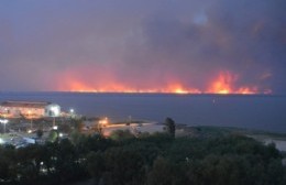 Continúan los incendios en las islas frente a la costa de Ramallo