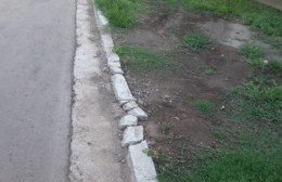 Pérez Millán: denuncian roturas en obra de pavimento a dos meses de finalizada