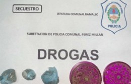 Pérez Millán: dos detenidos por tenencia de drogas