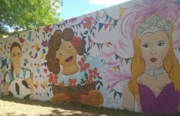 Descubrieron mural de reconocimiento a mujeres de Ramallo