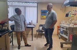 Poletti instaló su despacho en el Hospital Gomendio