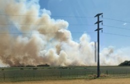 Incendio en zona rural