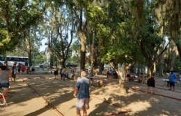 Torneo de tejo en el Camping del Club Independiente