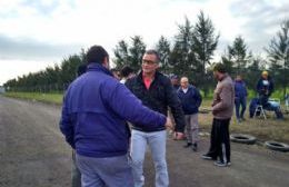 Poletti visitó a los trabajadores despedidos de Bio Ramallo