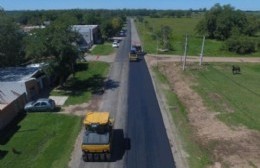 Avanza el asfaltado sobre el "Camino negro"