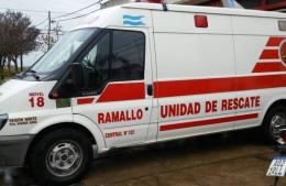 Accidente entre auto y moto en Villa Ramallo