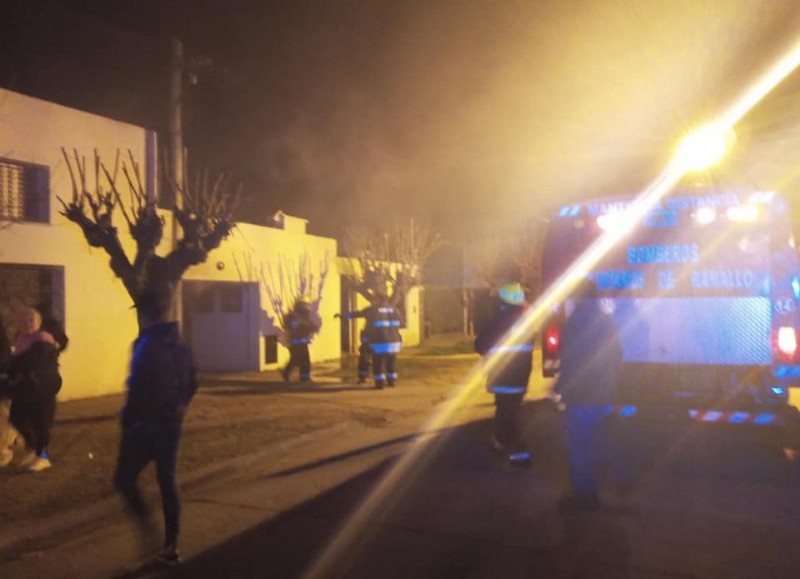 Rápida intervención de los bomberos.