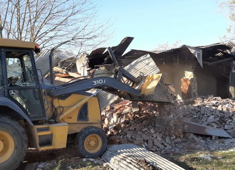 Vivienda que había sido usurpada.