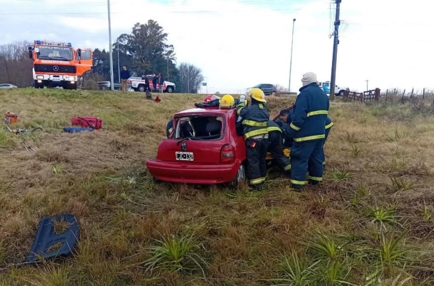 El accidente se produjo en ruta 51 y el acceso a La Violeta.