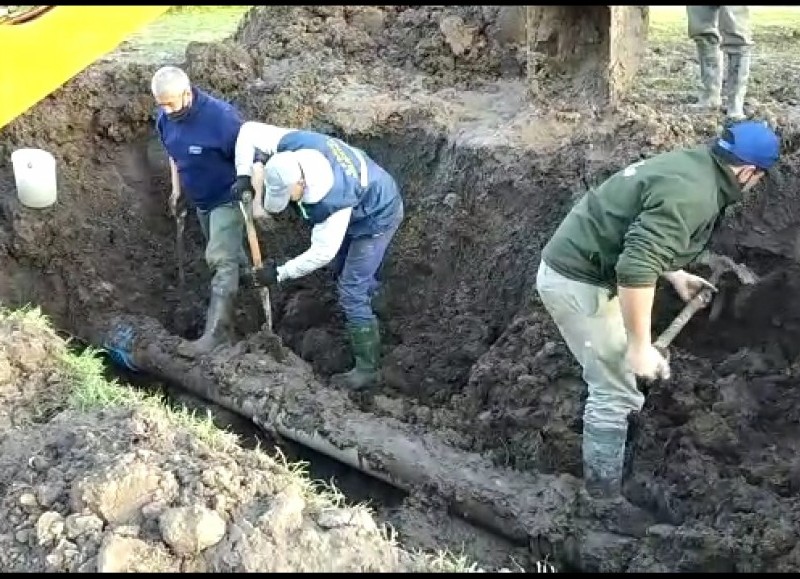 También se encontraron con la bomba principal quemada.