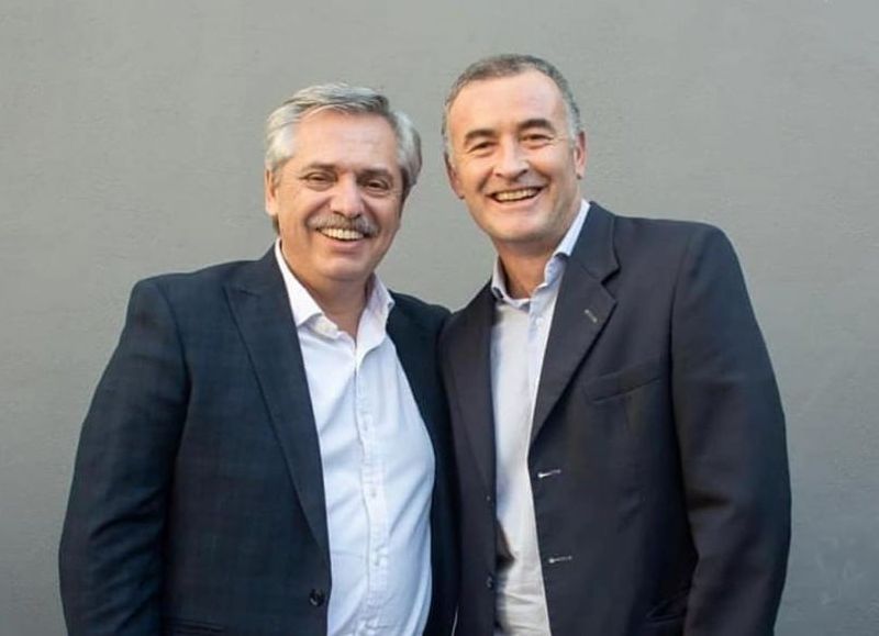 Alberto Fernández y Mauro Poletti.