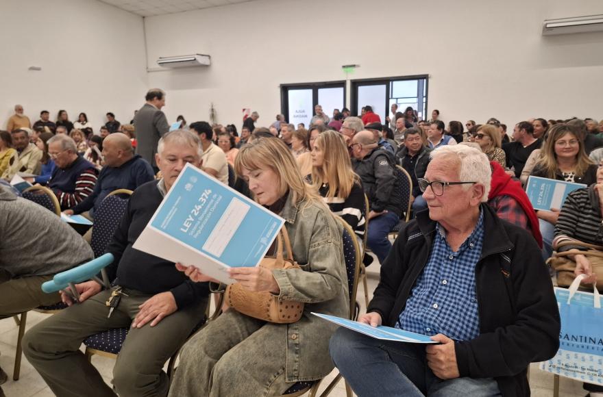 Desde el Ejecutivo destacaron el acceso gratuito al título de propiedad.