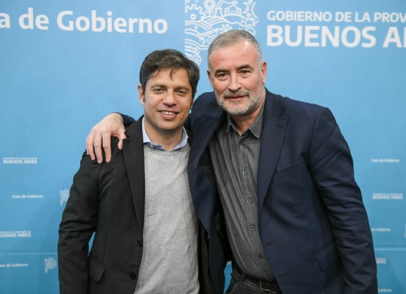 Axel Kicillof y Mauro Poletti.