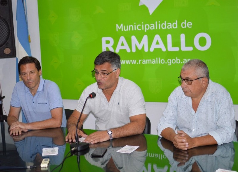 Un pasaje de la conferencia de prensa.