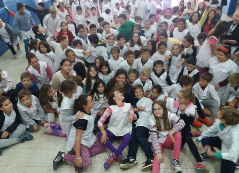 Fructífero intercambio con los alumnos.