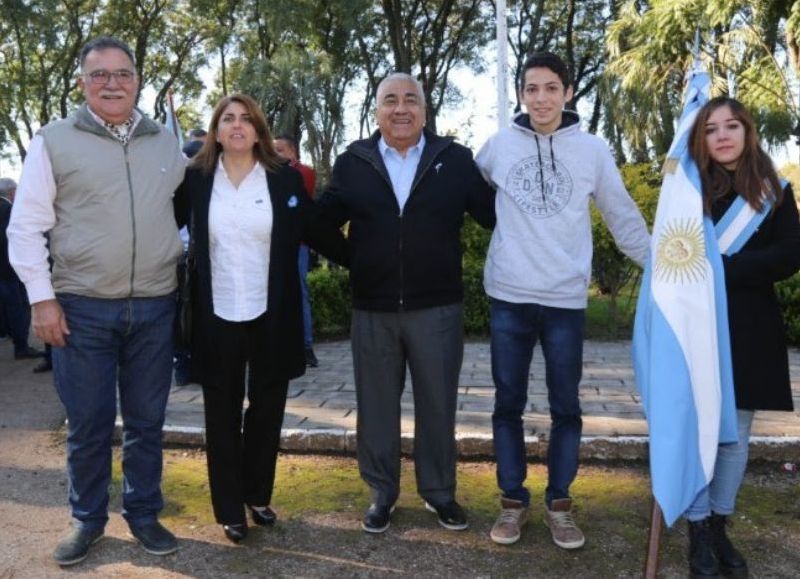 El acto tuvo lugar en la Plaza Juan Bautista Zucchi.