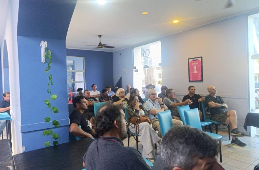La reunión se llevó a cabo en el Club Social Ramallo.