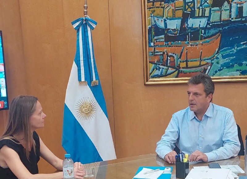 Maira Ricciardelli y Sergio Massa.