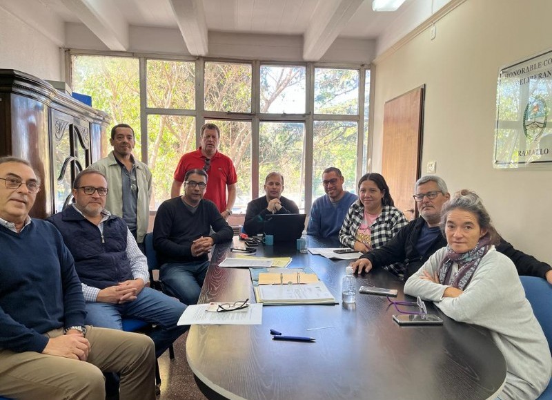 Reunión en el Concejo Deliberante.