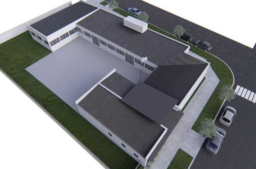 Empieza a tomar forma el nuevo edificio de la Escuela Secundaria N° 4