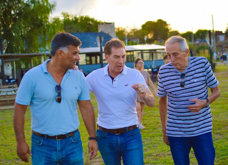 Gustavo Perié, Diego Santilli y Juan María Traverso.