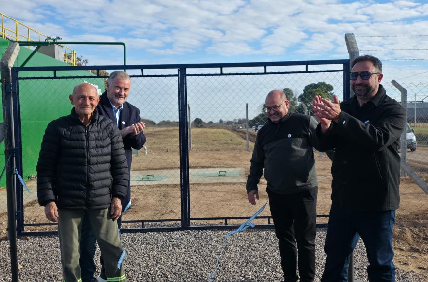 Poletti inauguró la planta de tratamientos de efluentes cloacales de El Paraíso-