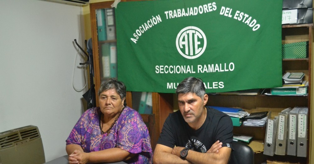 Conferencia de prensa de los referentes de ATE.