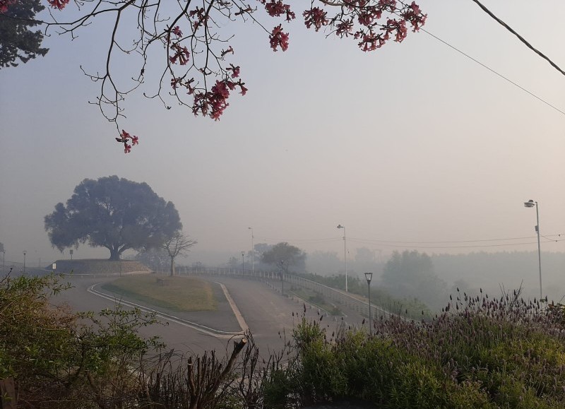 Focos activos de incendio.