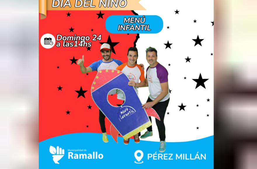 También estará Menú Infantil.