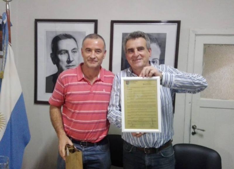 El intendente de Ramallo junto al legislador de la Nación