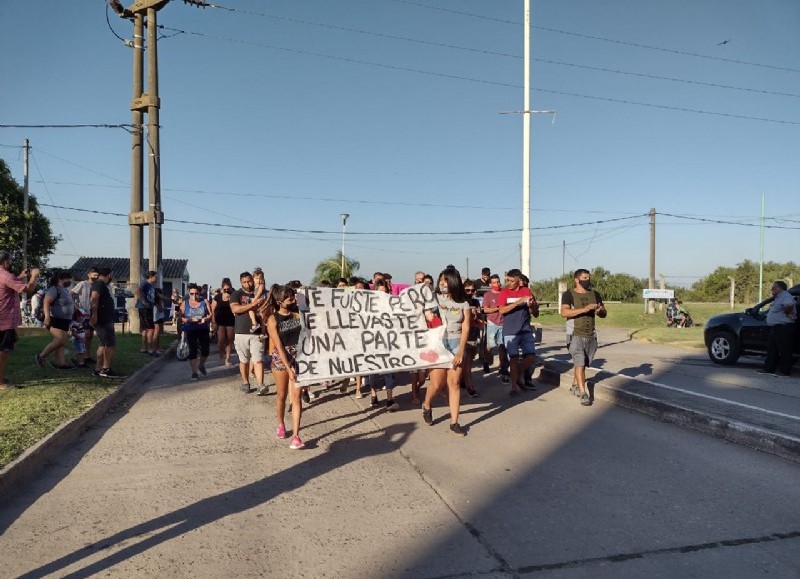 Un pasaje de la manifestación del martes.