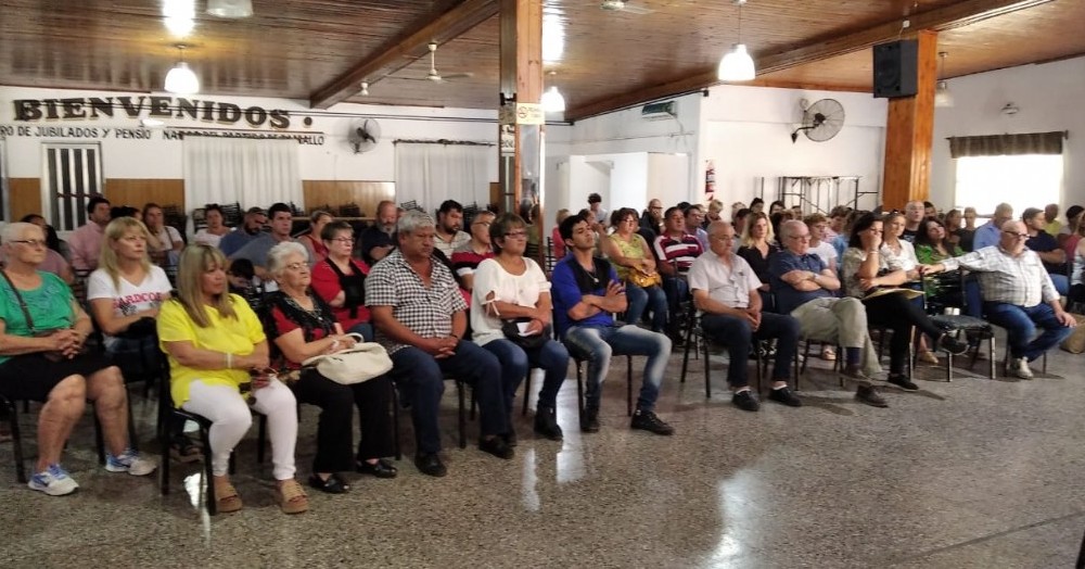 Acto en el Centro de Jubilados.