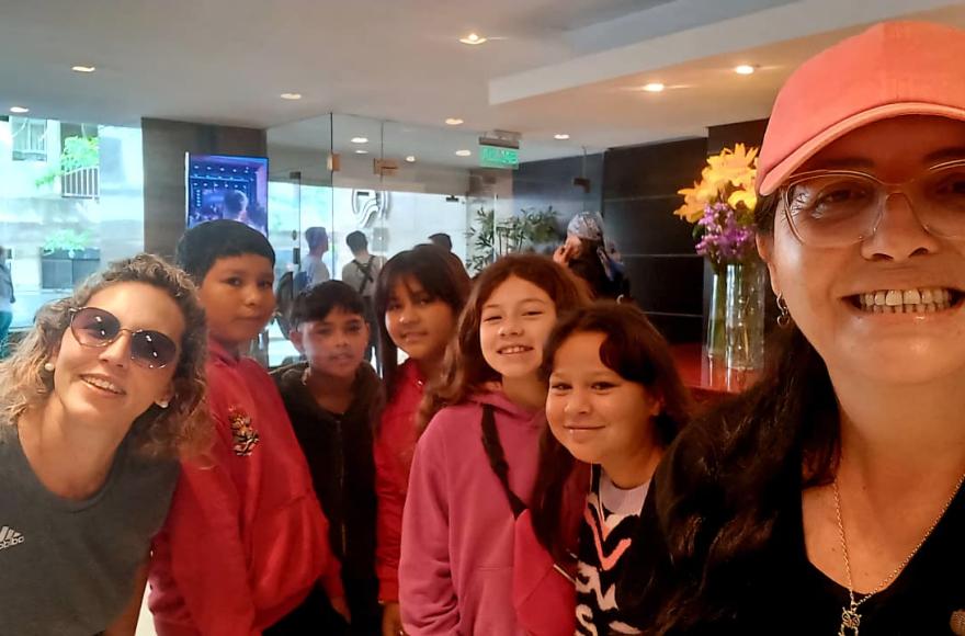 Los niños disfruten a pleno este hermoso viaje.