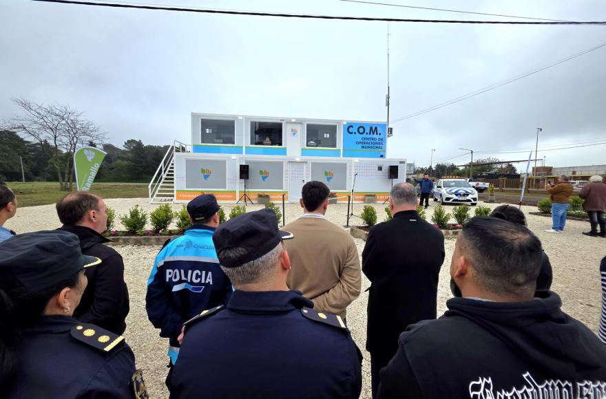 El intendente Mauro Poletti encabezó este miércoles la inauguración del nuevo Centro de Operaciones Municipal.