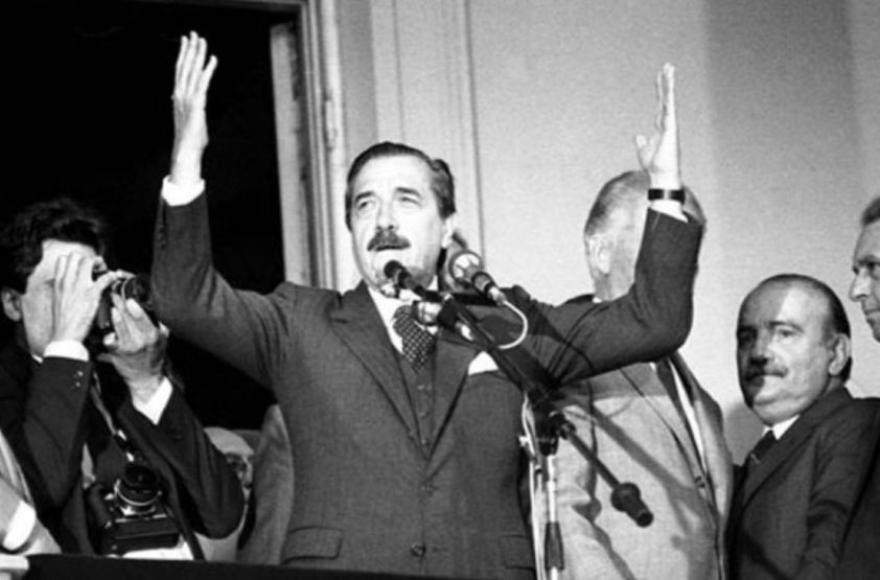 Raúl Ricardo Alfonsín.