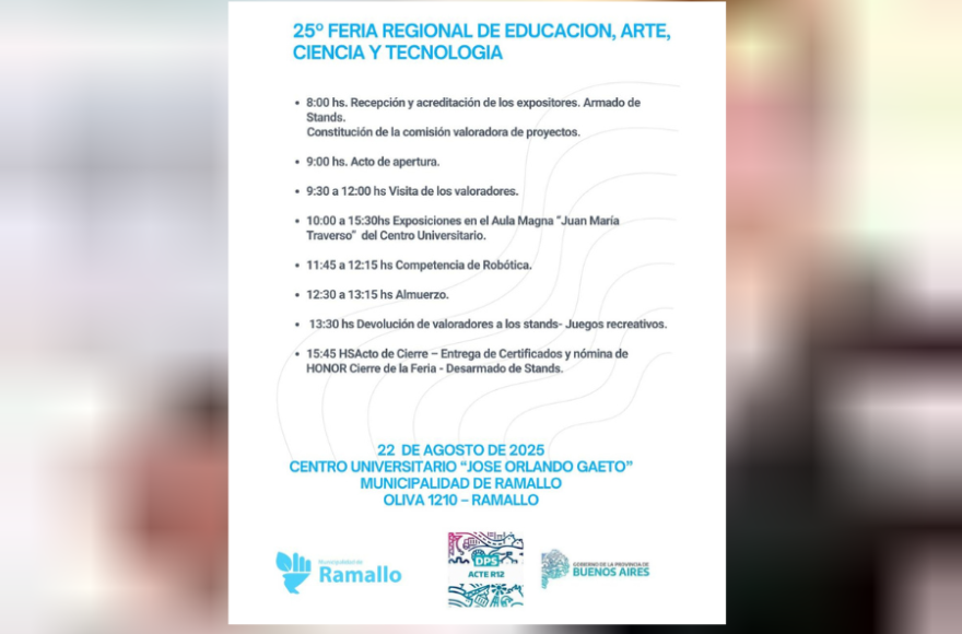 El acto de apertura comenzará a las 9 y la jornada se extenderá hasta las 16.