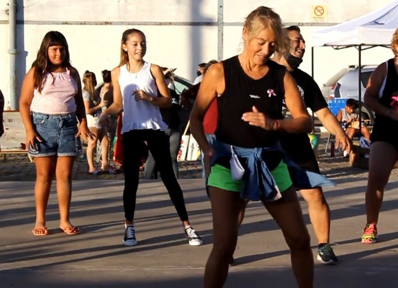 Clase de zumba.