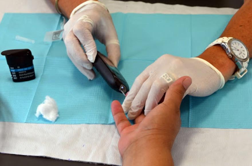 Testeo de glucemia.