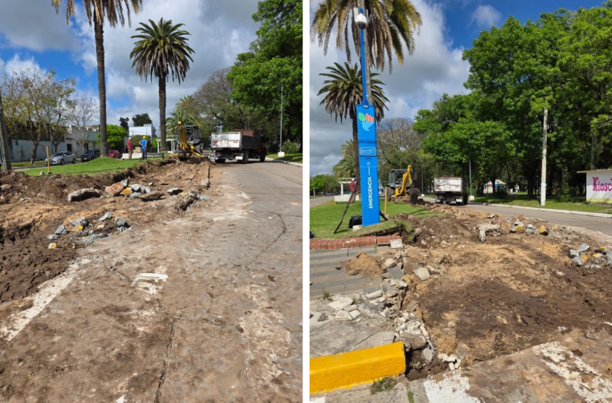 Comenzó la puesta en valor del Boulevard Mitre en el centro de la ciudad