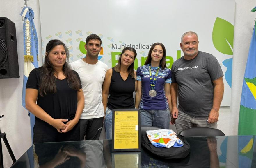 El intendente recibi&oacute; a Alma Cesaretti