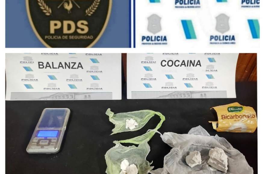 Se decomisaron 39.5 gramos de cocaína.