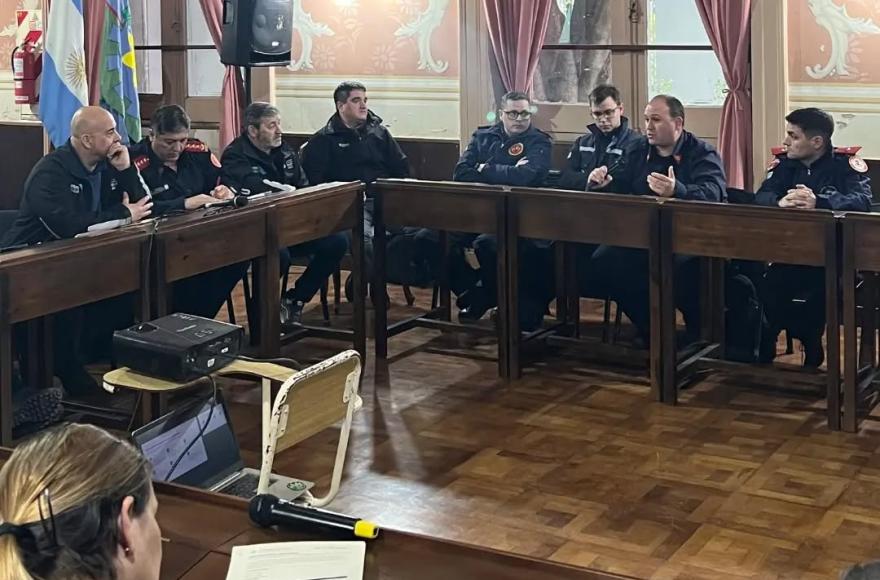 Bomberos de Ramallo se prepara junto a otros cuarteles ante posibles emergencias clim&aacute;ticas