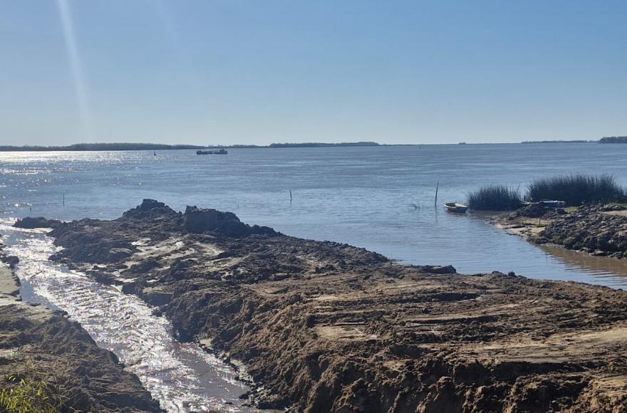 Además, se trabaja para colocar una vez terminada la caleta cámaras de seguridad. 