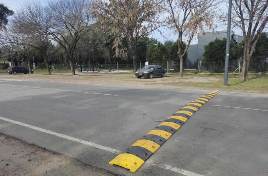 Se instalaron reductores de velocidad.