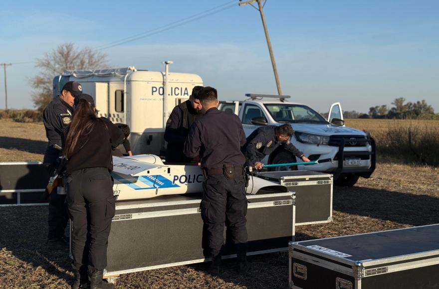 Se llevó a cabo un patrullaje aéreo con drones