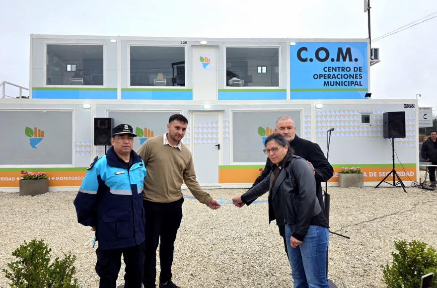 El intendente Mauro Poletti encabezó este miércoles la inauguración del nuevo Centro de Operaciones Municipal.
