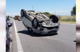 Vuelco en Ruta 9 dejó cinco personas heridas