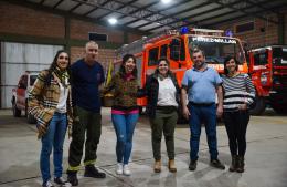 Giammaria visitó los cuarteles de Bomberos