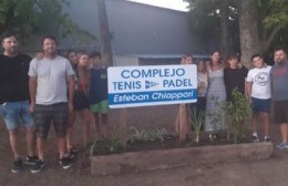El Club Náutico impuso el nombre de Esteban Chiappari al complejo de tenis